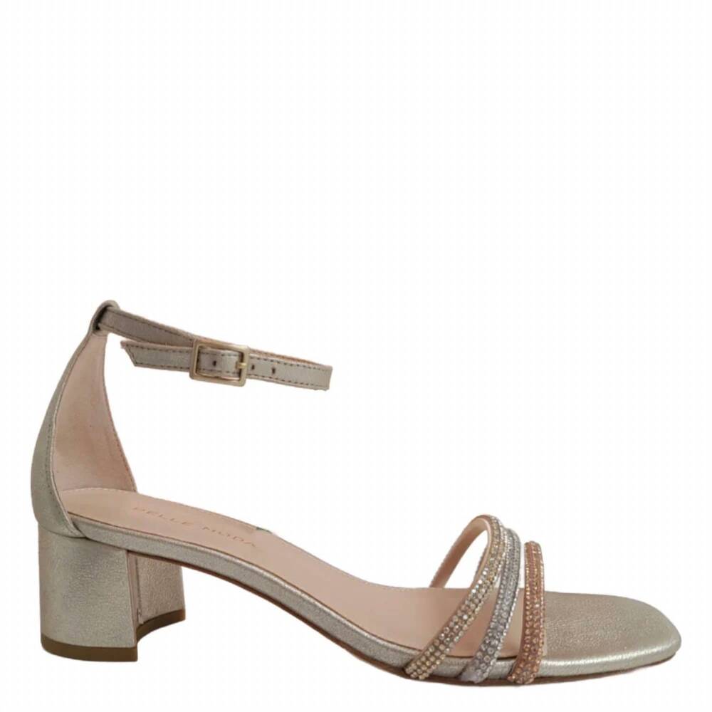 NEW PELLE MODA women's waite sandals in metallic